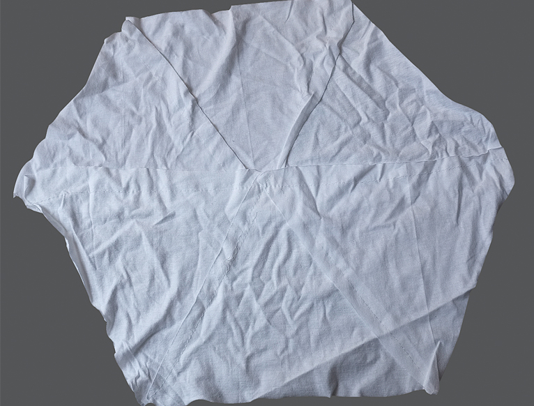 New White Bleached T Shirt Wiping Rags